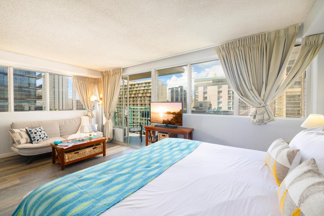 Beautiful Studio In The Heart Of Vibrant Waikiki Honolulu Eksteriør bilde
